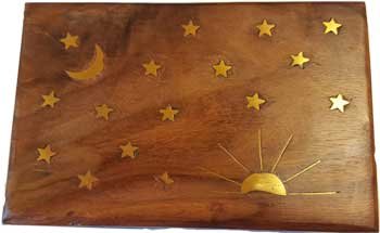 4" x 6" Stars & Moon Box (image for) 4" x 6" Stars & Moon Box
