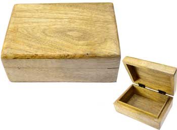 Natural wood box 4" x 6" (image for) Natural wood box 4" x 6"