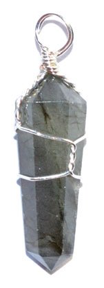 Labradorite wire wrapped point (image for) Labradorite wire wrapped point
